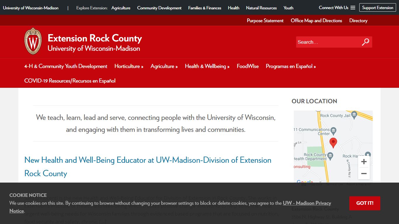 Extension Rock County – University of Wisconsin-Madison