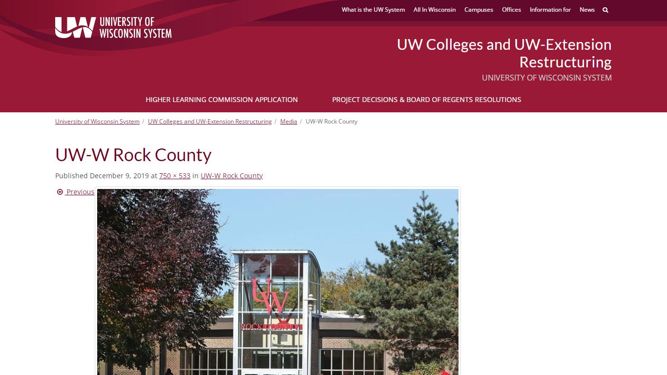 UW-W Rock County | UW Colleges and UW-Extension Restructuring